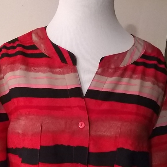 Notations Button Done Blouse size L - Picture 3 of 8